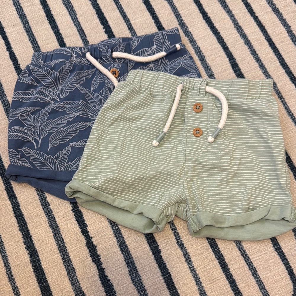 Kids Blue and Green Shorts